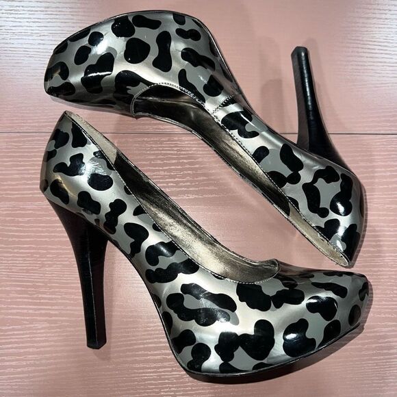 Carlos by Carlos Santana platonic heels Leopard - Picture 1 of 9